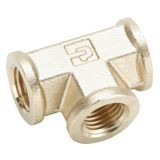 Female Pipe to Female Pipe - Forged Tee - Brass Pipe Fittings